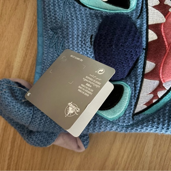 NEW STITCH Knit Christmas Holiday Stocking Blue Disney - Picture 9 of 13